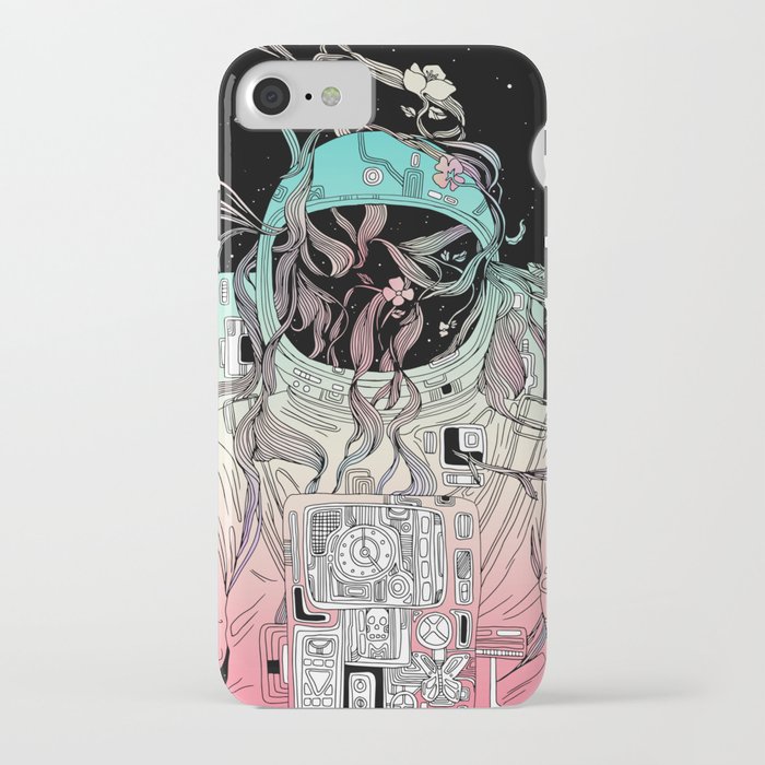 life is invading my space iphone case