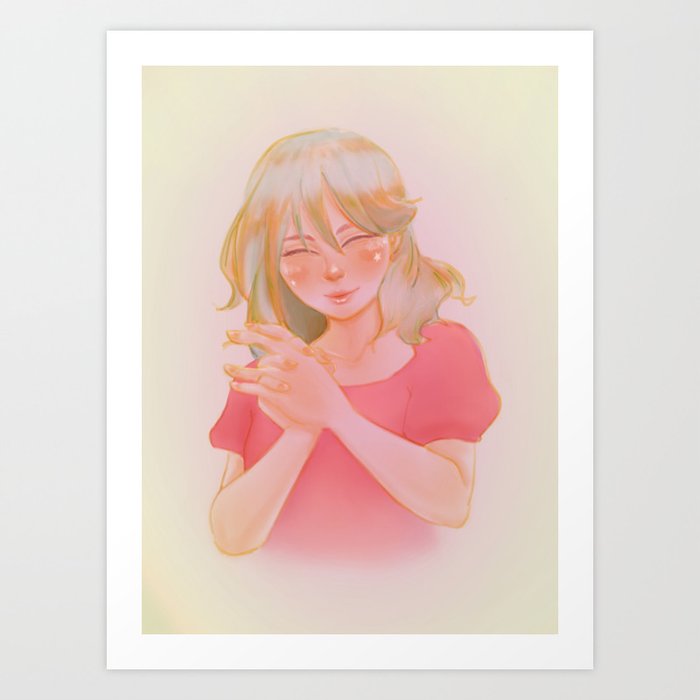 Happy Girl Art Print