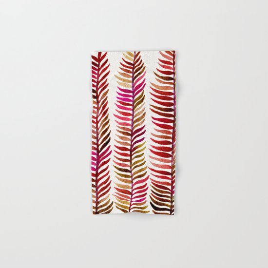 Red Stems Hand & Bath Towel