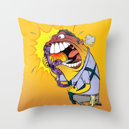 Jerky Moe Throw Pillow