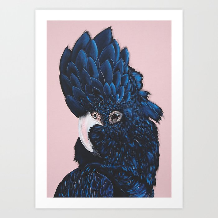 ALVA The Black Cockatoo Art Print