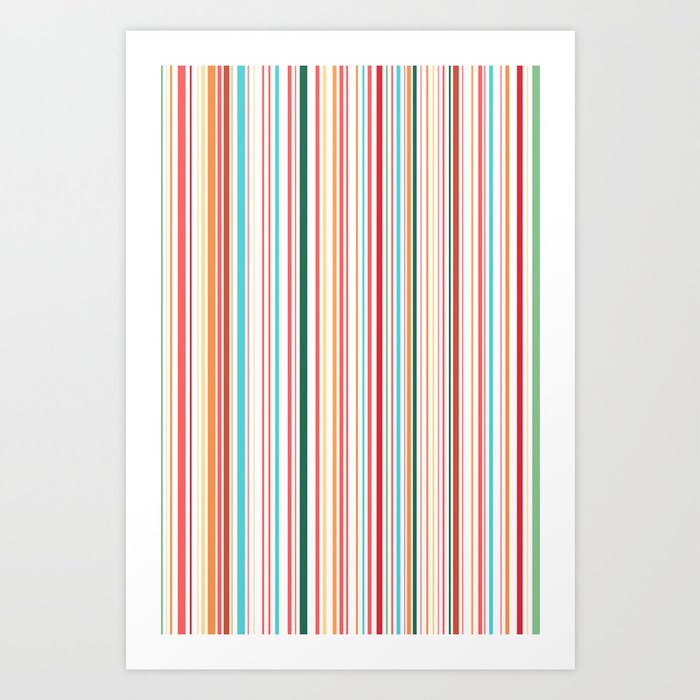 WHY CAN'T BARCODES BE COLORFUL? Art Print
