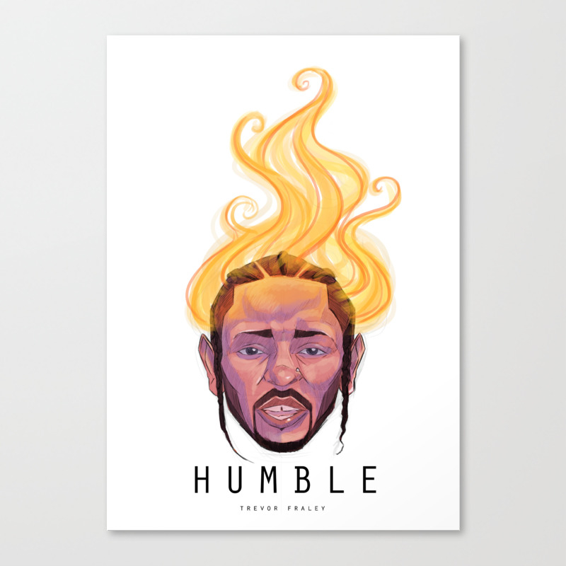 Humble Kendrick Lamar Canvas Print By Illustrevor Society6