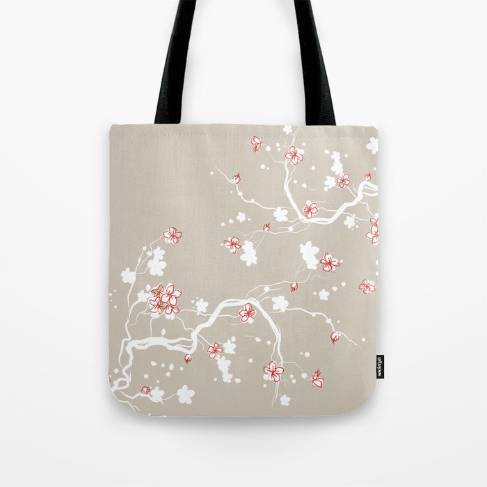 Cherry Blossom Tote Bag by Jessi Liu | Society6