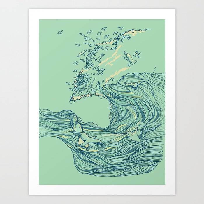 Ocean Breath Art Print