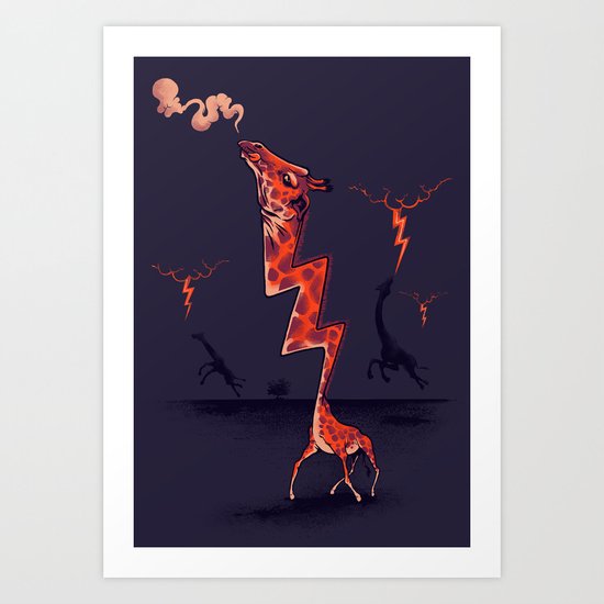 lightning rod Art Print