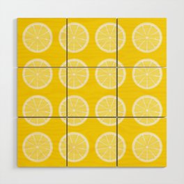 Lemon Pattern Wood Wall Art
