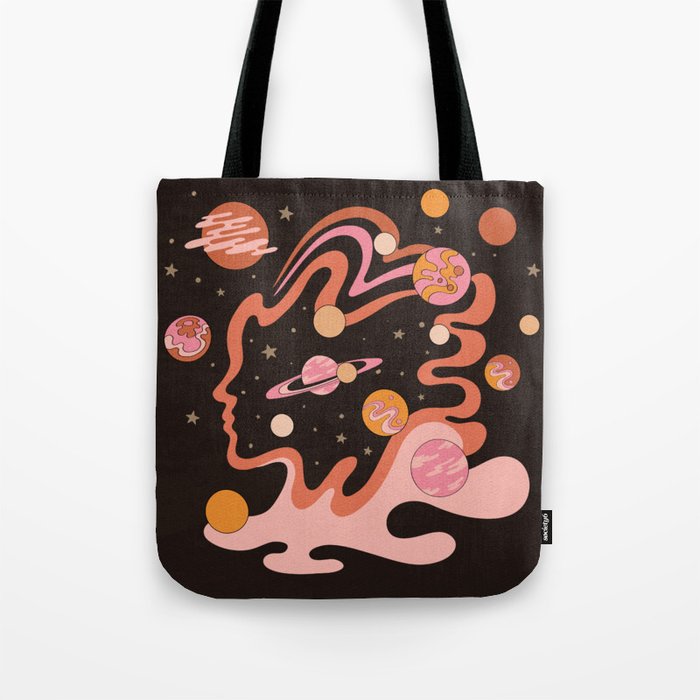 The Cosmos, Psychedelic cosmic art Tote Bag