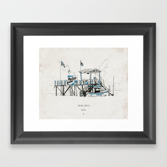 Tigre Delta: Quilmes Framed Art Print
