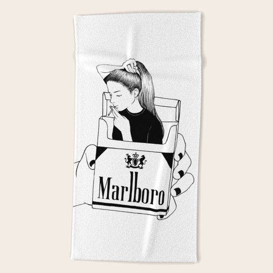 Smoke Beach Towel