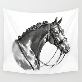 "Helios" art print - Horse portrait - Ink / "Helios" digigrafia - Retrato cavalo - Tinta da China Wall Tapestry