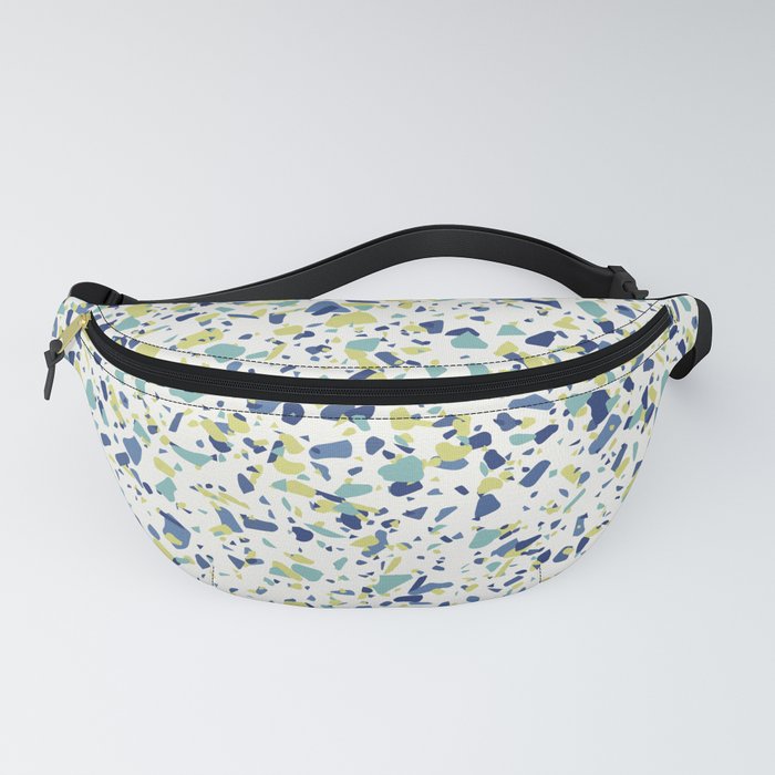 Terrazo in Blue, green and citron Fanny Pack