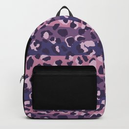 Leopard Purple Blue Pink Backpack
