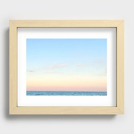 Sea Sunset  Recessed Framed Print