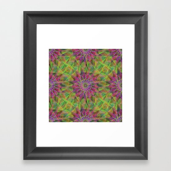 Fractal pattern Framed Art Print