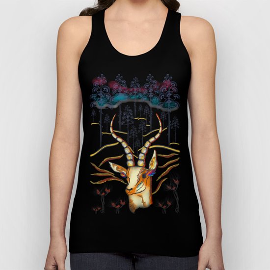 Vibrant Jungle Antelope Unisex Tank Top