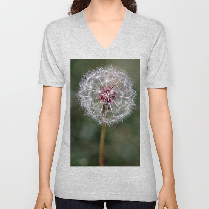 Dandelion Seed Head V Neck T Shirt