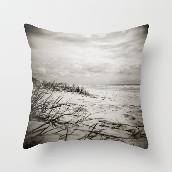 { sand, surf, sun } Throw Pillow