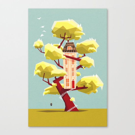 The treehouse in my dream Canvas Print