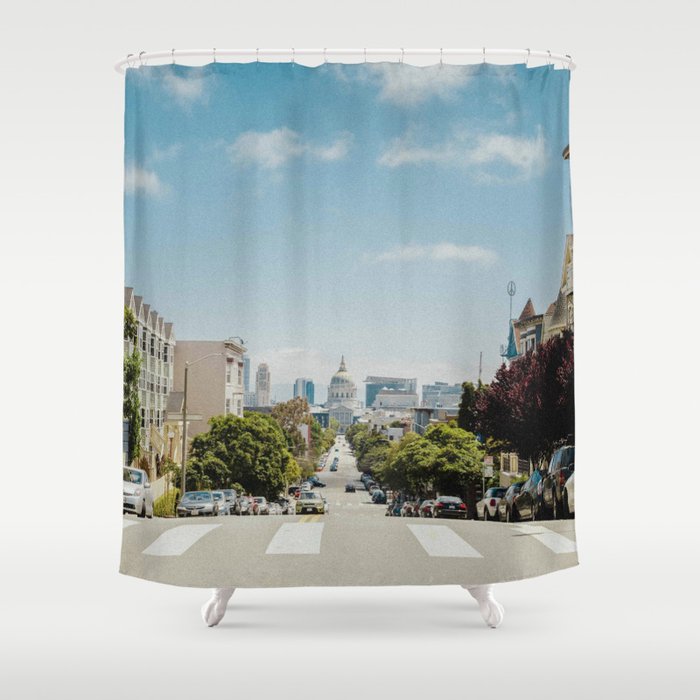 Downtown San Francisco (Color) Shower Curtain