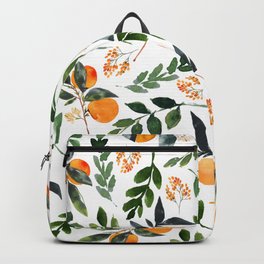 Orange Grove Backpack | Bohemian, Prints, Greenery, Green, Leaves, Pattern, Painting, Orangegrove, Kitchen, Grove 