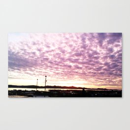 Purple Sky waves Canvas Print