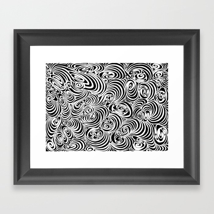 Strange wave Framed Art Print
