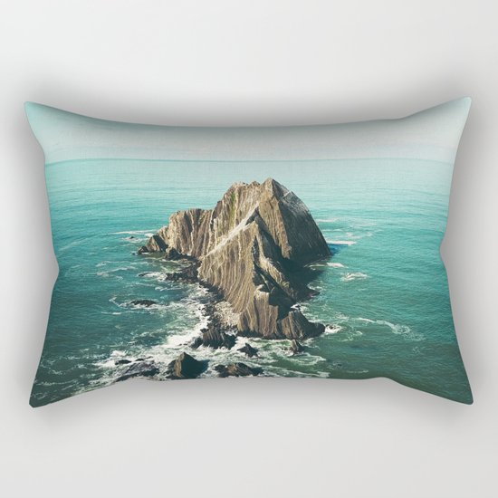 Island green sea Rectangular Pillow
