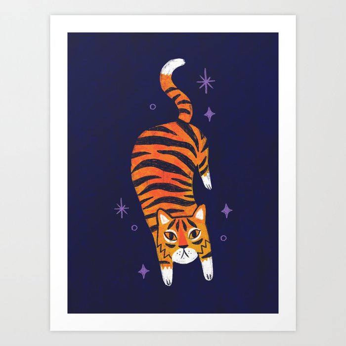 Fierce Tiger  Art Print