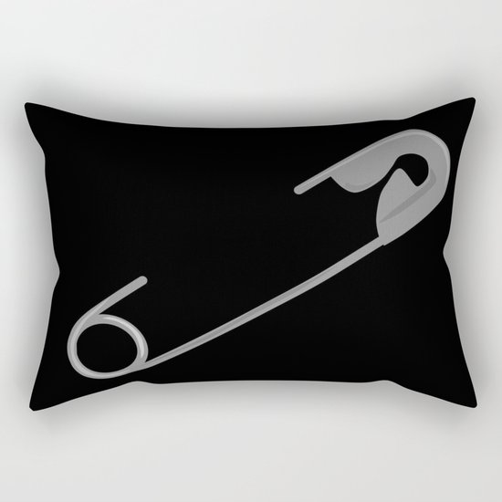 Safety Pin Rectangular Pillow