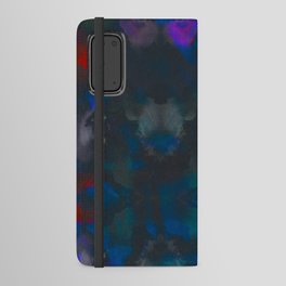 Abstract indigo dark blue Android Wallet Case