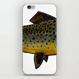 Brown trout iPhone Skin