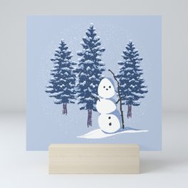 Winter Park Snowman Mini Art Print