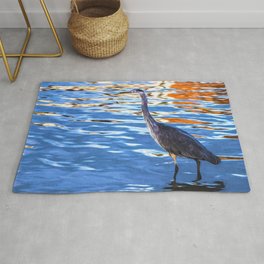 Crane on the River Shannon Rug