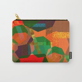 MOTLEY N2 Carry-All Pouch | Green, Multicoloured, Digital, Pied, Geometric, Varicoloured, Orange, Abstract, Graphicdesign, Figurative 