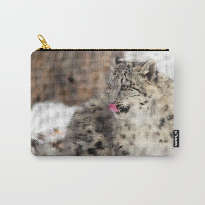 Snow Leopard Cub Carry-All Pouch