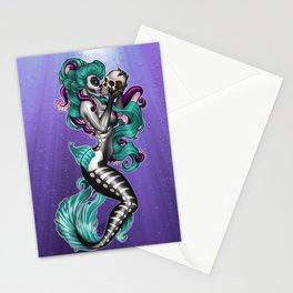 Memento Mori Mermaid Stationery Card