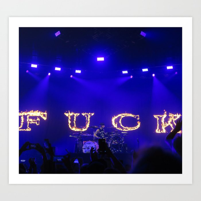 Cause I Fell In Love With A Girl At The Rock Show Art Print By