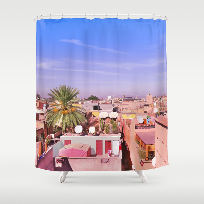 Marrakech Rooftop Shower Curtain By, Marrakesh Shower Curtain