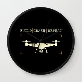 Build Crash Repeat | Drones Pilot Gadget Wall Clock