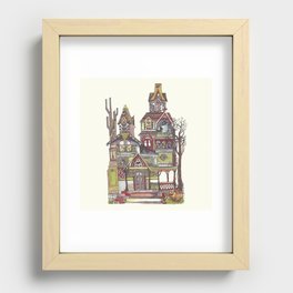 Haunted House Recessed Framed Print