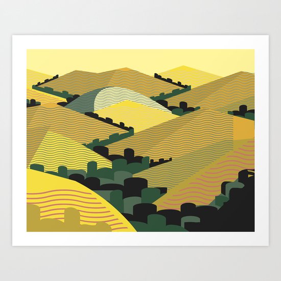 California Hills Art Print
