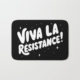 Viva La Resistance Bath Mat | Handlettering, America, Activist, Resist, Monochromatic, Freedom, Revolution, Monochrome, Vivalaresistance, Female 