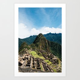Machu Picchu, Peru || Inca Trail, South America, Travel photography Art Print
