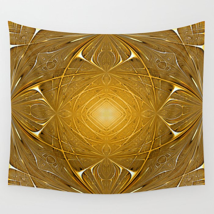 Gold ornament Wall Tapestry