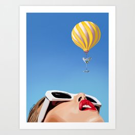 Air Martini Art Print