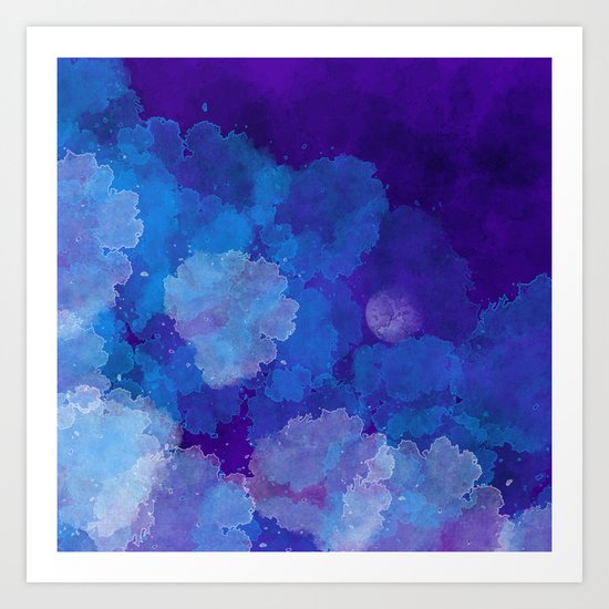 Emergent Moon Art Print