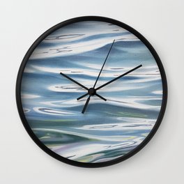 Radiant 1 - lake water painting Wall Clock