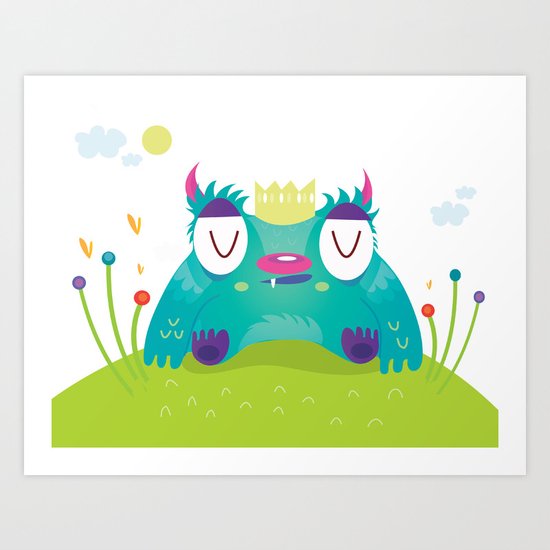 Monster king Art Print