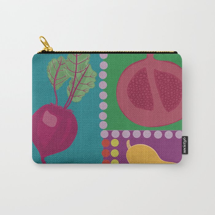 Fun Fruits and Veggies Carry-All Pouch